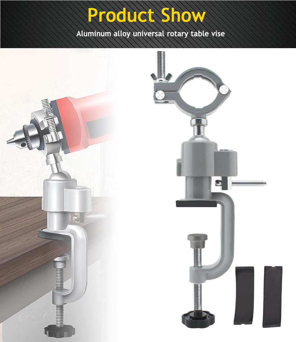 Aluminum Alloy Bench Grinder Stand With Universal Clamp Vises