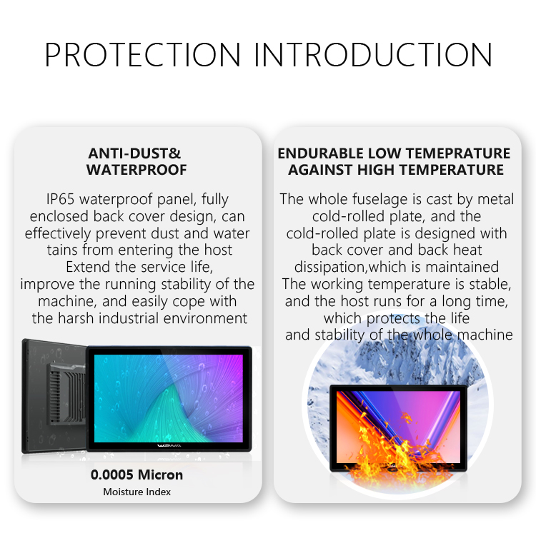 13.3" Square Touch Screen Open Frame Lcd Monitor for Waterproof Industrial Rugged Panel Pc