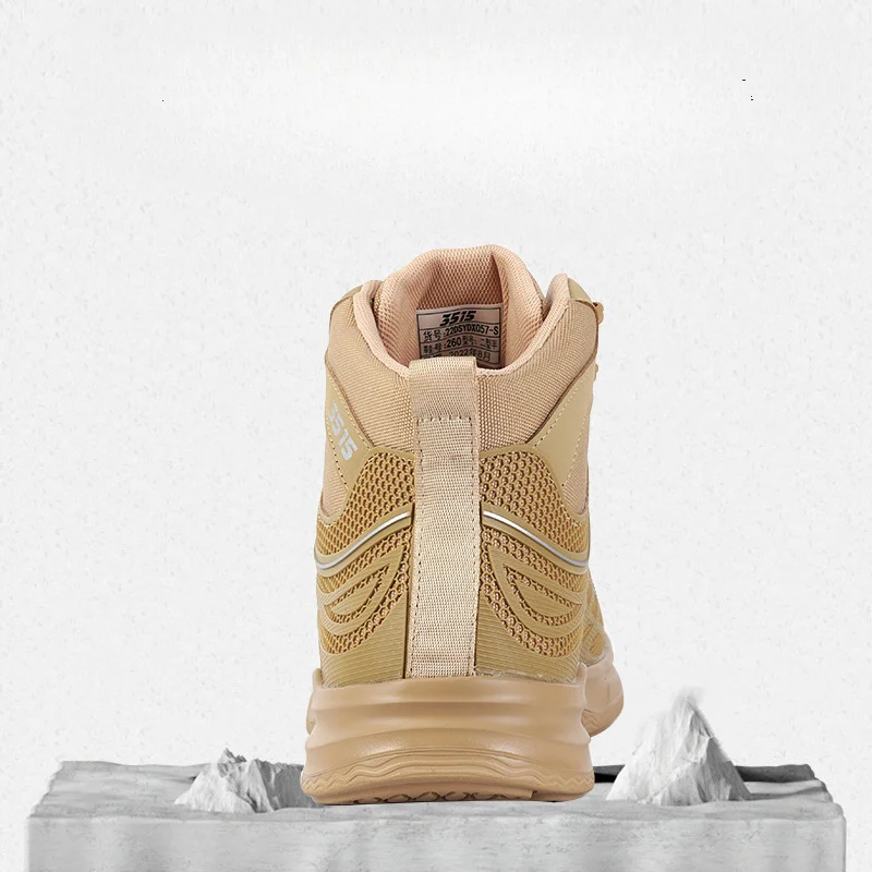 New spring and autumn ultra-light combat boots outdoor high-top breathable tactical boots lightweight training shoes