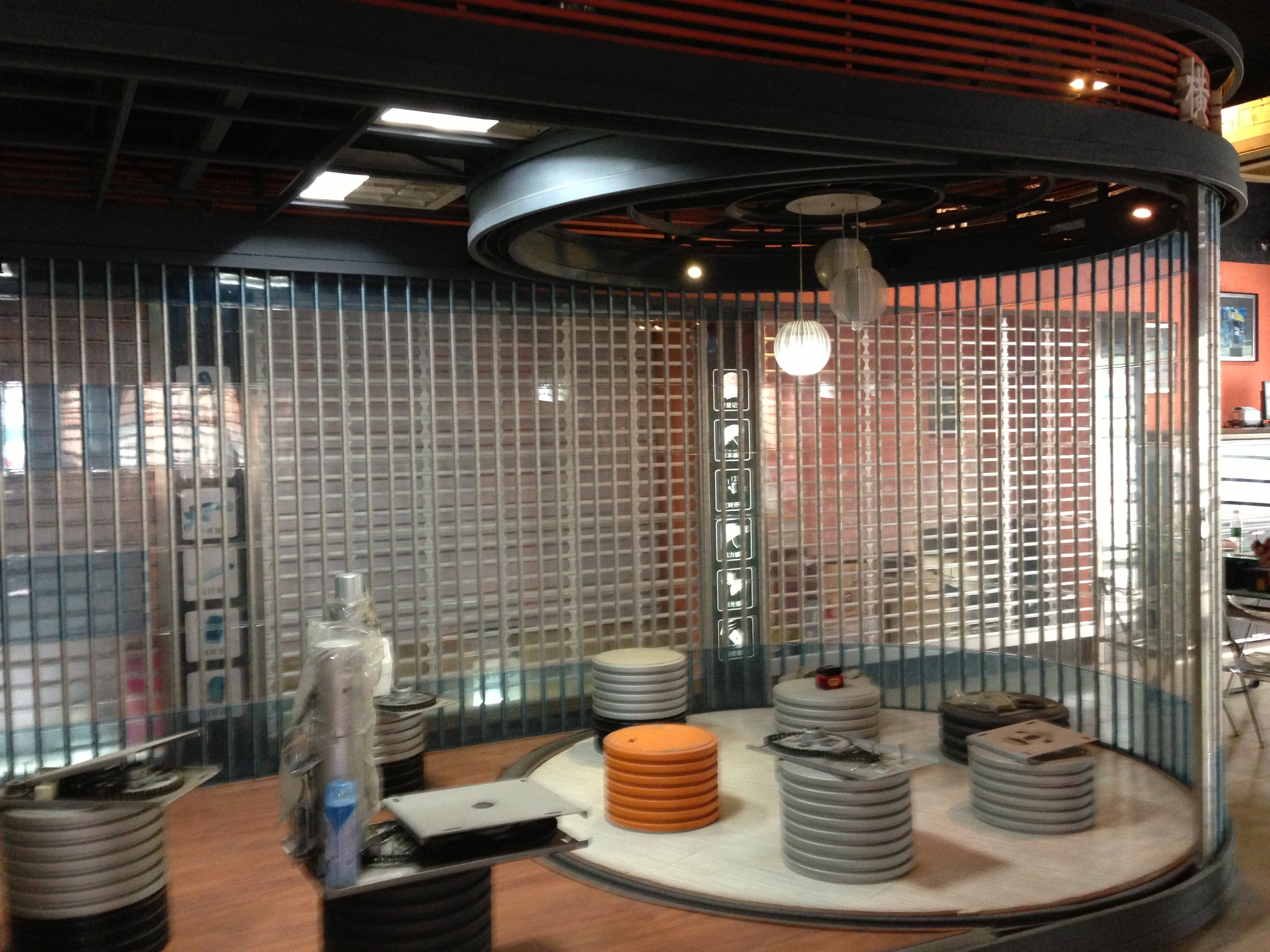 PC Electrically Operated Lateral Sliding Shutter Door PVC Store Security Sliding Shutter Gate
