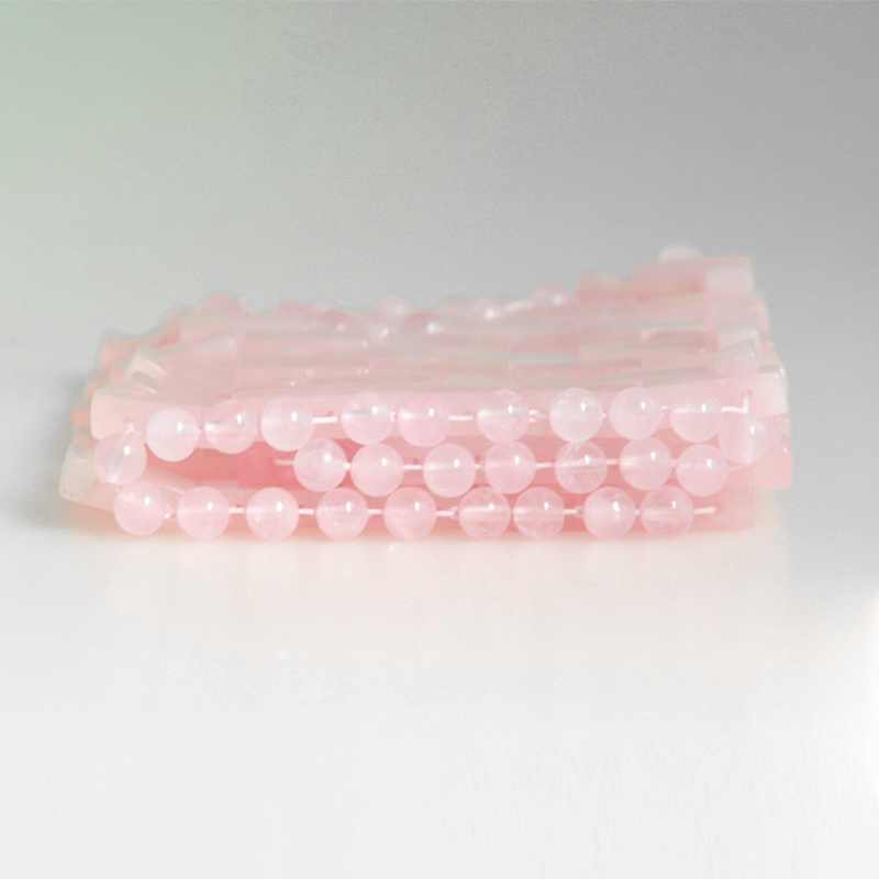 Luxury natural crystal green jade rose quartz eye mask