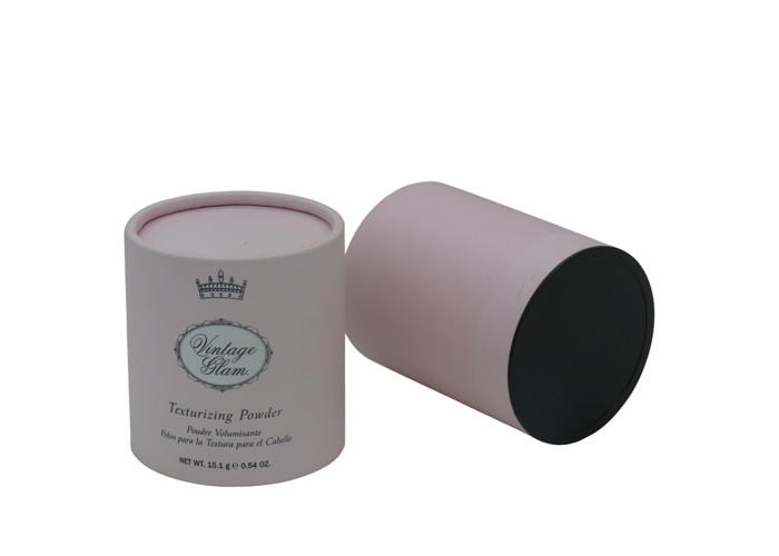 Hard Cardboard Flower Boxes , Custom Kraft Tube Round Paper Box With Lid