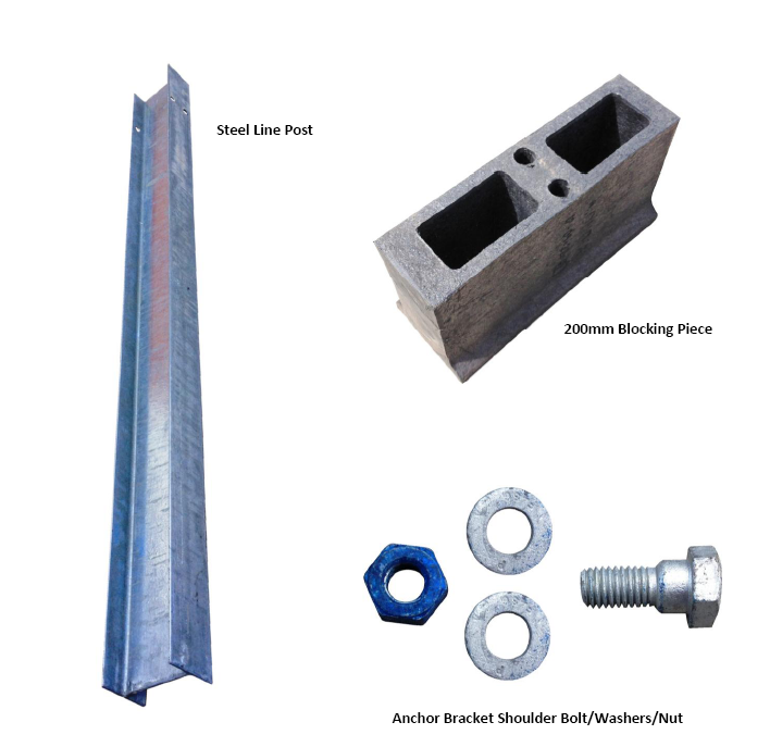 Customized Galvanized Powder Coated Traffic Safety Fitting Steel SKT End for Highway Guardrail