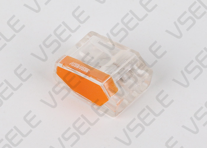 Three Way Push In Wire Connectors For Aluminum / Push In Wire Terminals