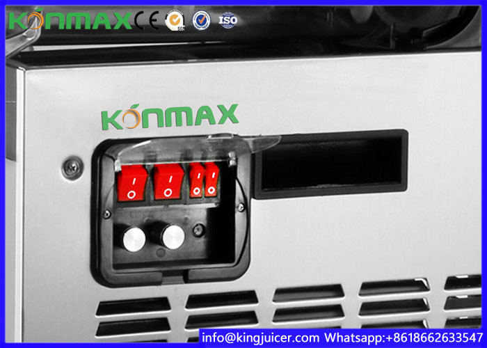 Two Bowl Ice Slush Machine Smoothie Machine With Cooler System For Restaurant
