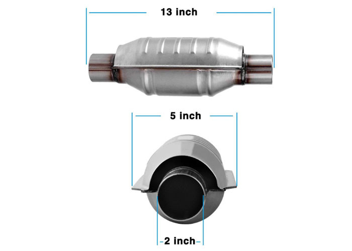 Right Front Rear Stainless Steel 2 Inch Universal Catalytic Converter Direct Replacement