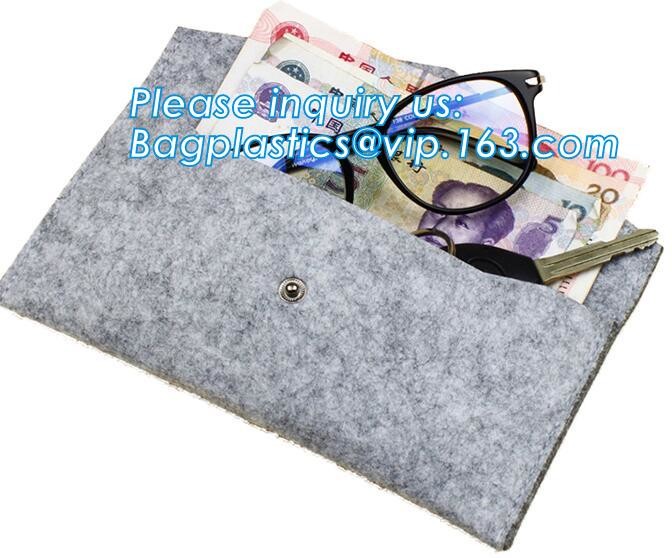 Eco-Friendly Grey Reusable Felt Grocery Shopping Handbag Tot Bag For Women Men,Mesh bags,Shopping bags, Drawstring bags,