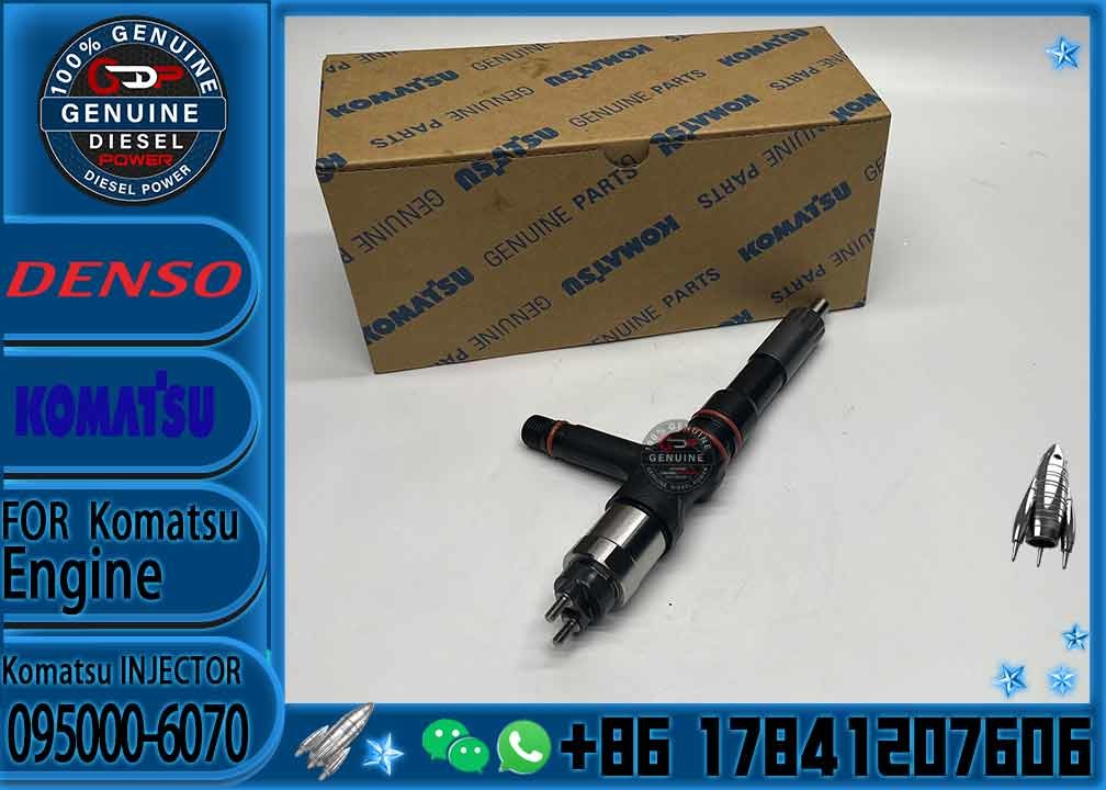 Excavator Diesel Engine Repair Parts 095000-6070 Injector 6251-11-3100 SAA6D125E Engine Fuel Injector PC400-8 PC450-8