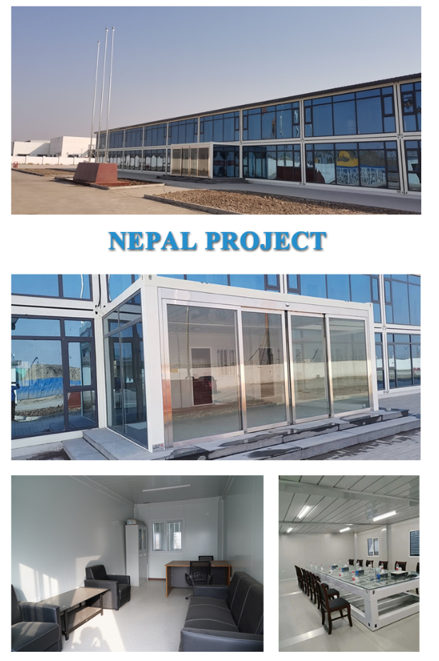 Detachable Flat Pack Container House Prefabricated With Sandwich Panel