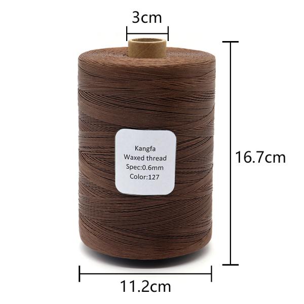 Polyester/ Waxed 150D/16 Color Hand Sewn Flat Wax Thread for Leather Goods
