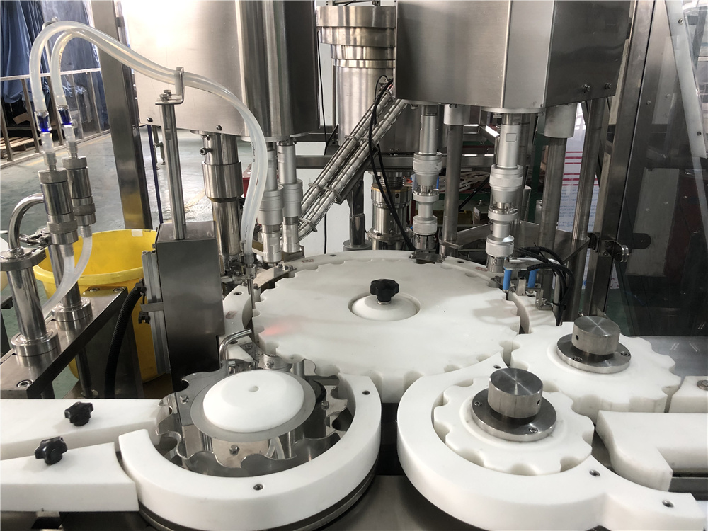 GMP 125ml Pharma Aseptic Rotary Bottle Filling Machine