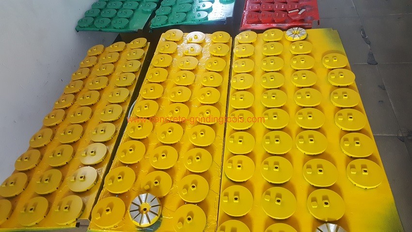 2 Pin 3 Inches Concert Grinding Disc 10 Seg For Floor Grinding Machine
