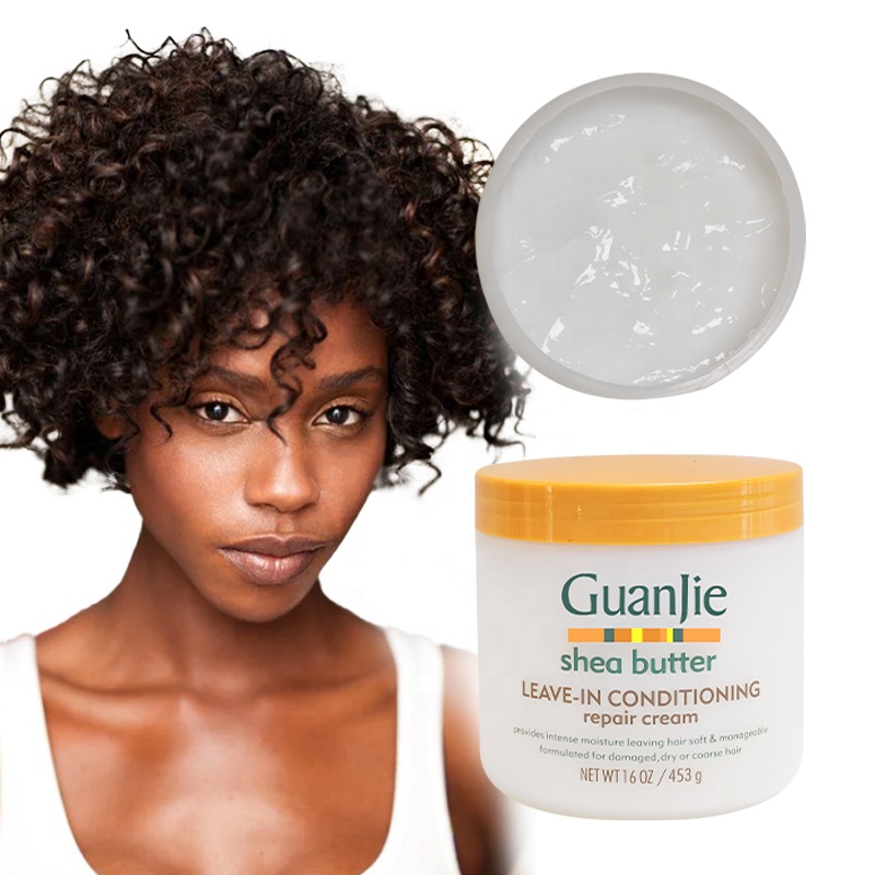Leave-in Conditioning Argan Oil and Shea Butter Hair Repair Cream for Deep Penetration