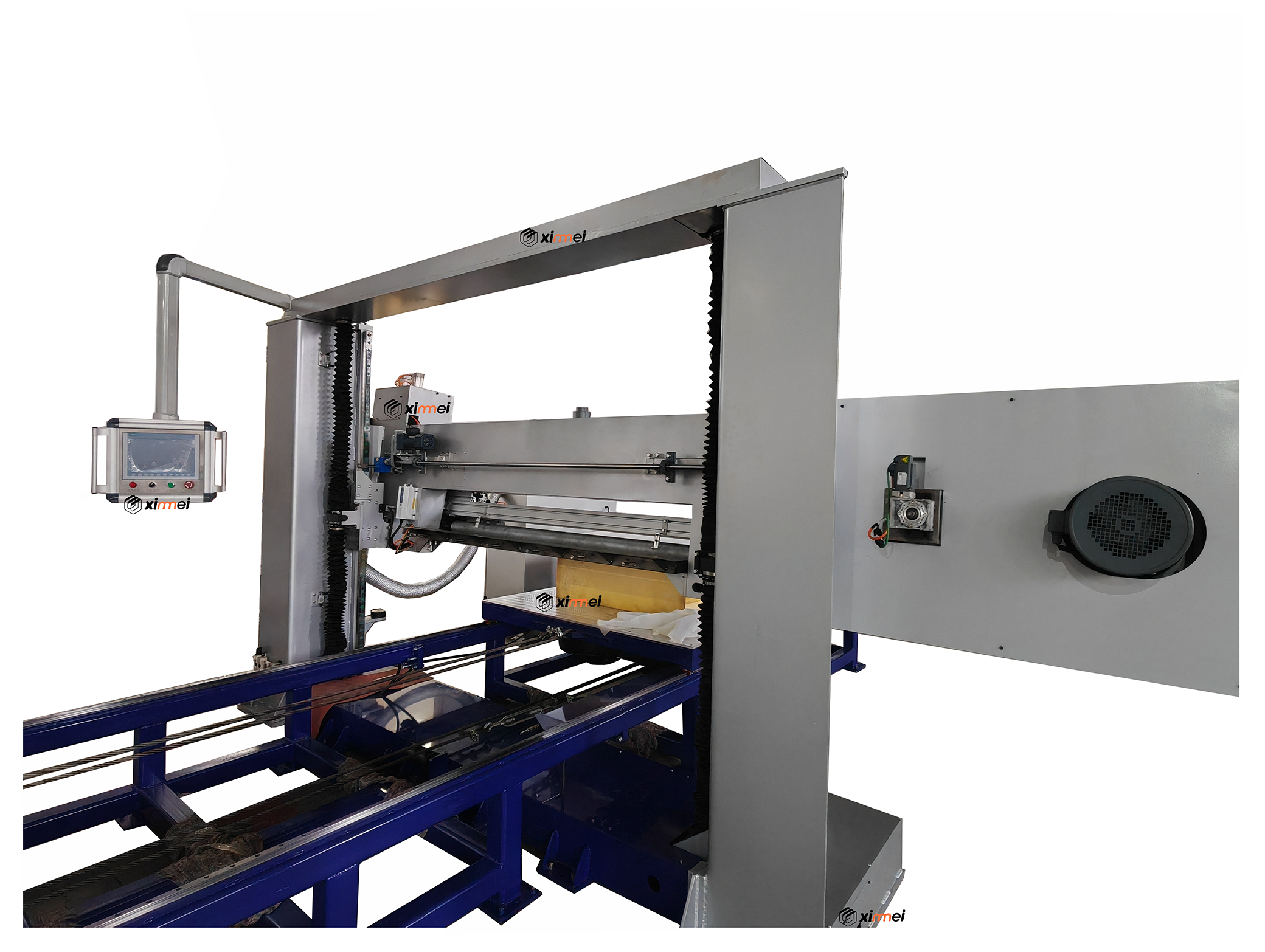 High-end horizontal splitter cutting PU blocks into thin layers automotive heavy duty industry