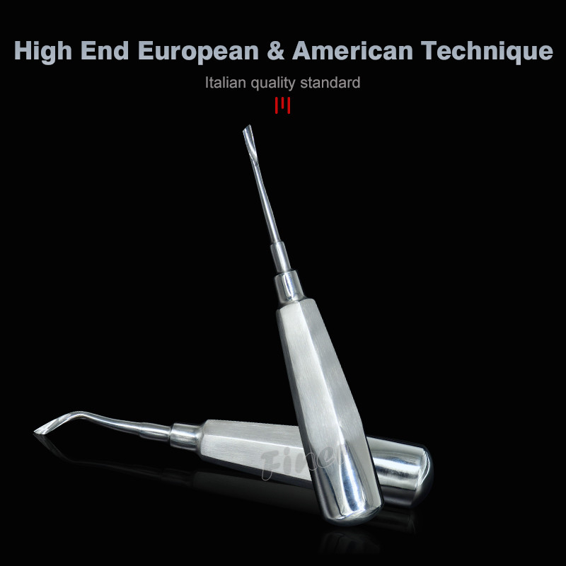 SS Dental Apex Elevator 8 Picece Dental Winged Root Elevator Tip Molar Extraction