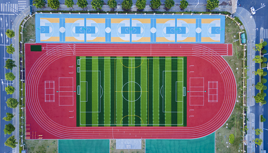 Harmless Full PU System Running Track Wear Resistance Hybrid Runway Surface