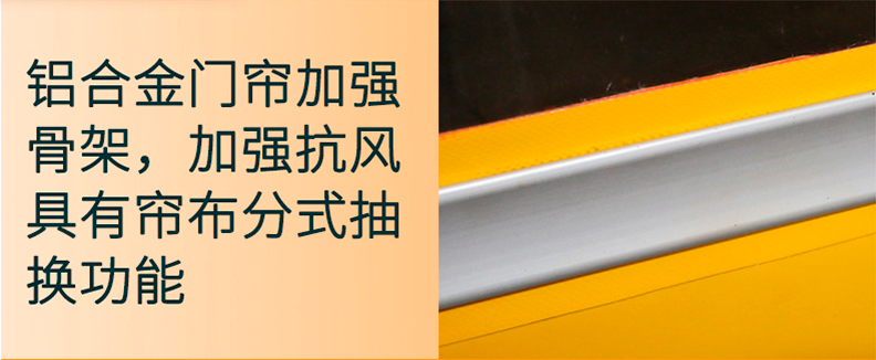 Food Industry Folding Heavy Duty Roller Shutter Door Galvanized Steel Flexible Foam