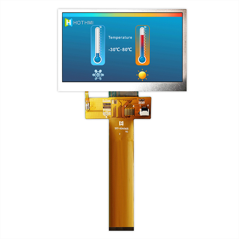 480x272 Color 4.3 Inch TFT LCD Display Module Sunlight Readable TFT-H043A21WQISTKN40