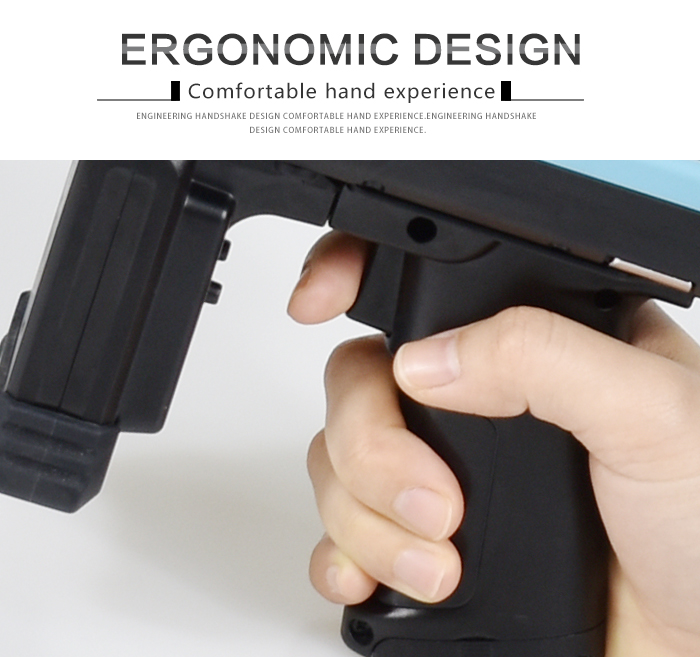 comfortable hand experience with rfid reader