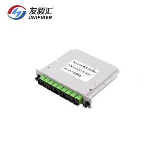 China SC APC FTTH Cassette PLC Optic Splitter 1x8 G657A1 Fiber on sale