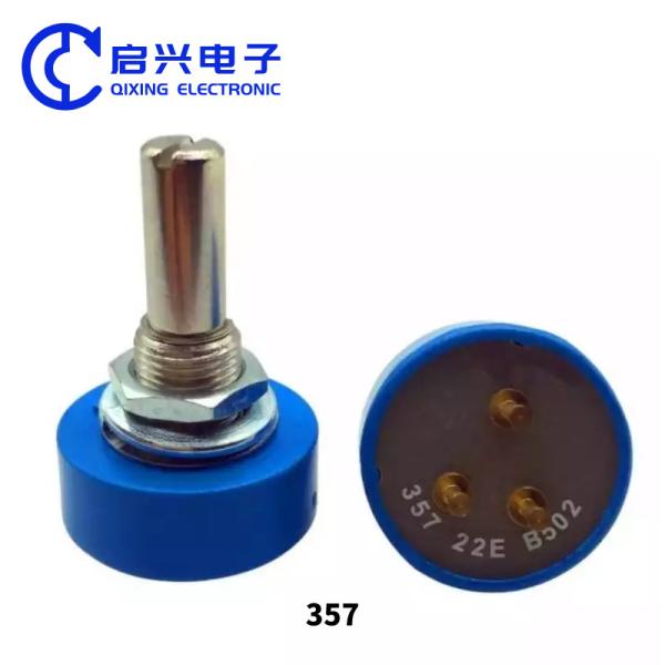 360 Degree Stepless Rotary Potentiometer Conductive Plastic Potentiometer 357