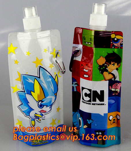 Custom Reusable Juice Food Packaging Plastic Bag Alcohol Drink Wine Spout Pouch Bag,liquid spout pouch/wine drink juice