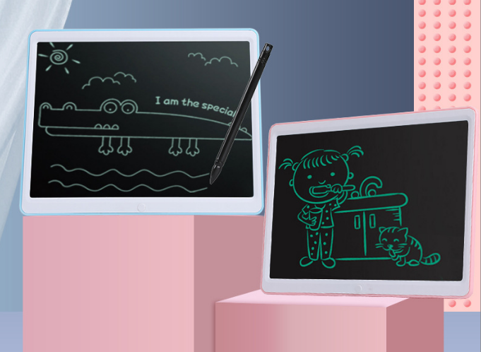 15 Inch LCD Writing Board Electronic Graphics Tablets Doodle Pads Portable Drawing Board 360g