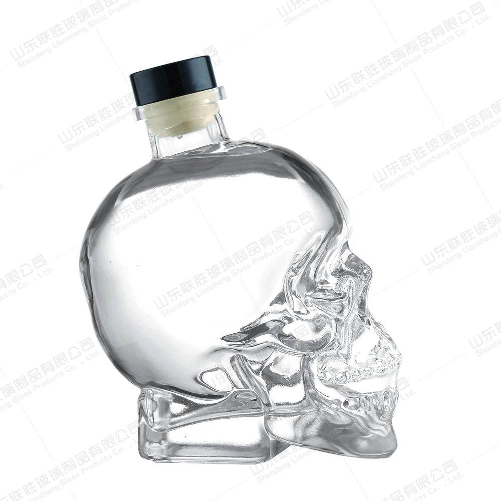 Glass Vodka Wine Bottles Manufactured with Glass Material by a Professional