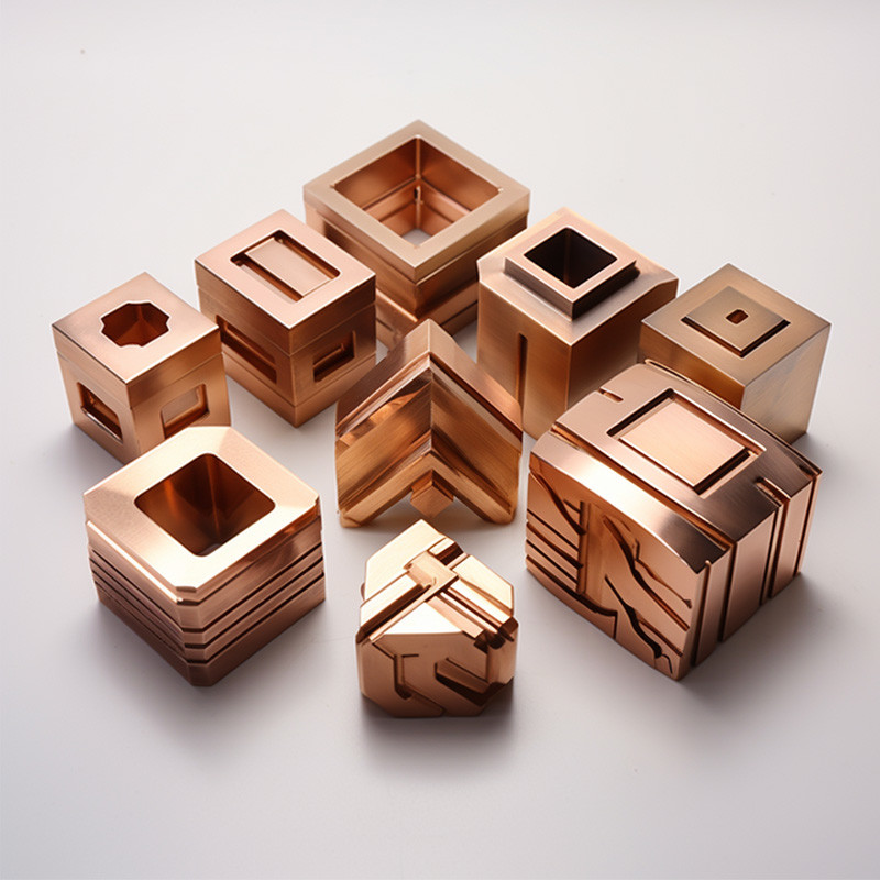 Non Standard Custom Copper Parts CNC Precision Milling Metal Machining Part