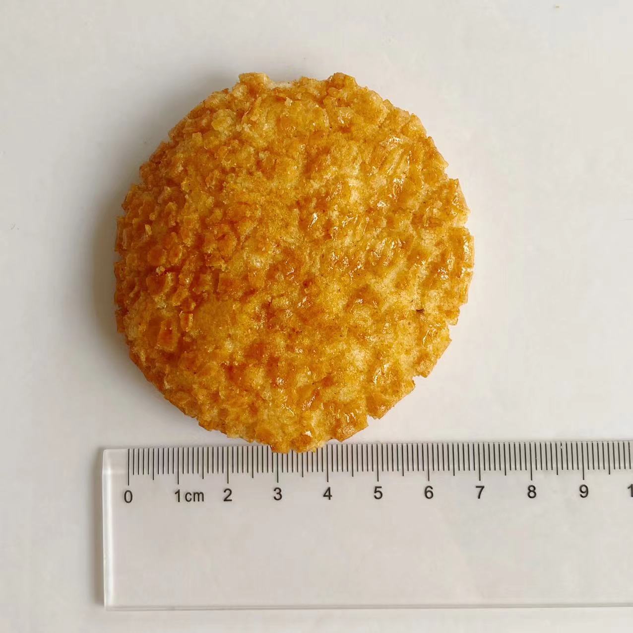 Round Senbei Rice Crackers OEM Low Calorie Rice Cakes 0.3 Kg