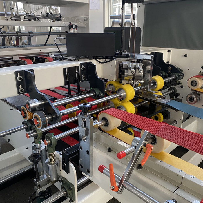 Corrugated Automatic Folder Gluer Machine Carton Paperboard Pizza Box