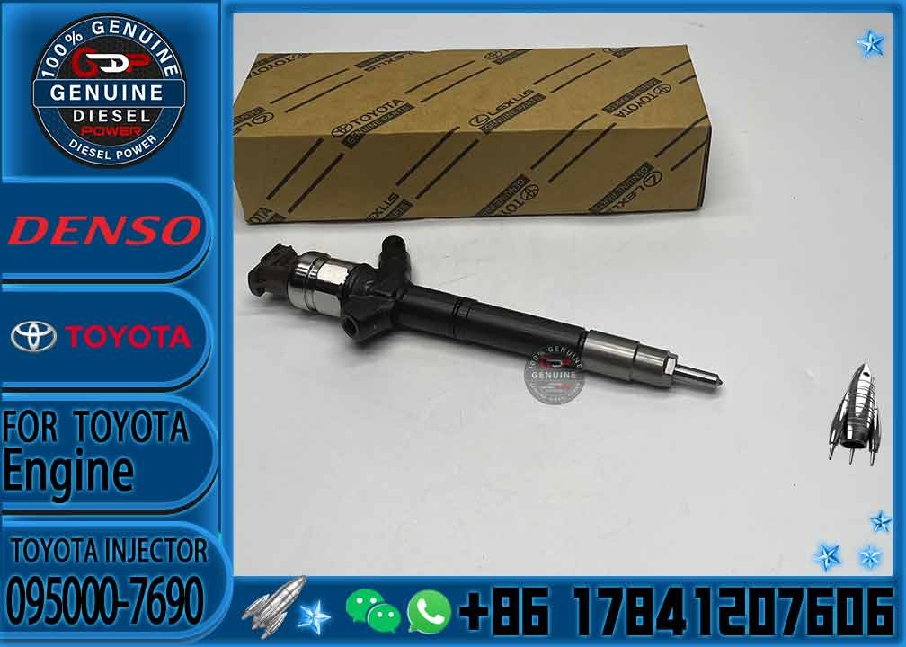 0950007690 Diesel Engine Assembies 095000-7690 Fuel Injector 095000 7690 for Toyota RAV4 2.0 D 1AD-FTV