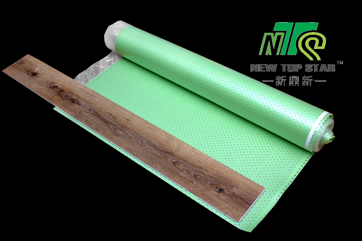High End Underfloor Heating Underlay , Self Adhesive Vinyl Underlay With Alumnium Foil