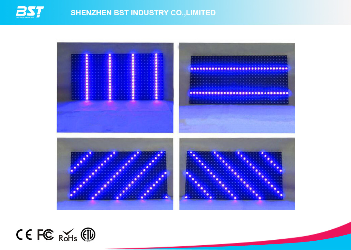 32 X 16 Dots P10 Blue color LED Display Module outdoor adveritising board DC5V
