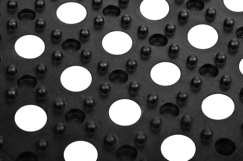 Rubber Flooring Hole Mat Commercial Anti-Fatigue Drainage holes Rubber Matting