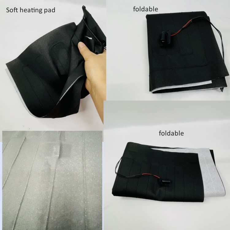 Waterproof Clothes Heating Pads 60x41cm Non Silicone 24v Heating Pad With DC