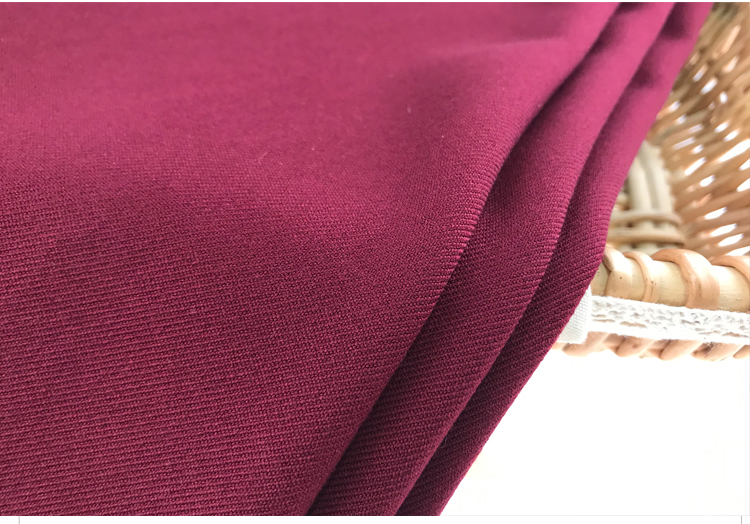 Italian Woven Dyeing Polyester Fabric 267gsm Double Faced Twill Tr Material