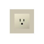 125V 15A Full PC America Power Socket Vertical Conjoined Frame