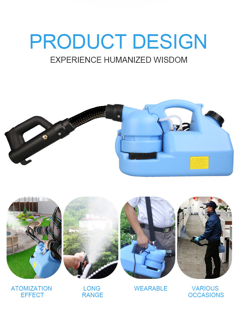 WILLDONE WD99 Electrostatic 7L Ultra Capacity ULV Fogging Disinfection Sprayer Machine Home Use Sprayer
