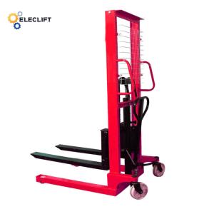 Fork Height 85mm Hydraulic Stacker Manual Straddle Pallet Stacker