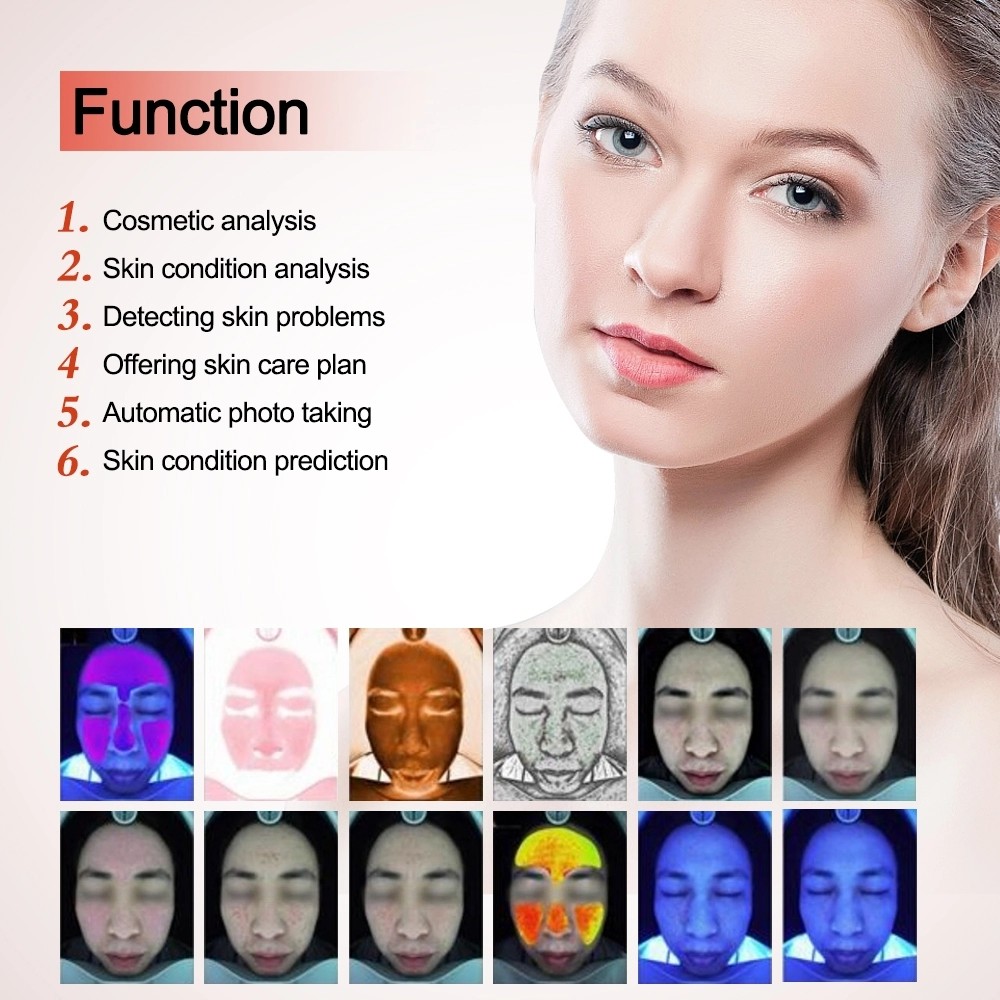 3D 20MP Magic Mirror Skin Analyzer Machine Pigmentation Analysis