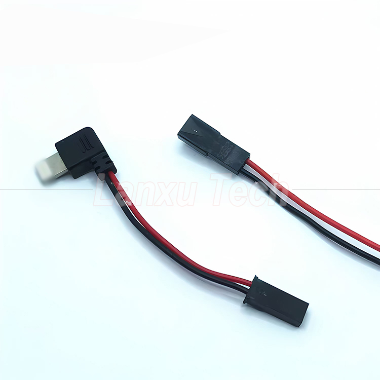 90 Degree Right Angle USB 8 Pin Micro Type C to JST SYP Connector Cable for Motorcycle Rider Magnetic Cell Phone Holder