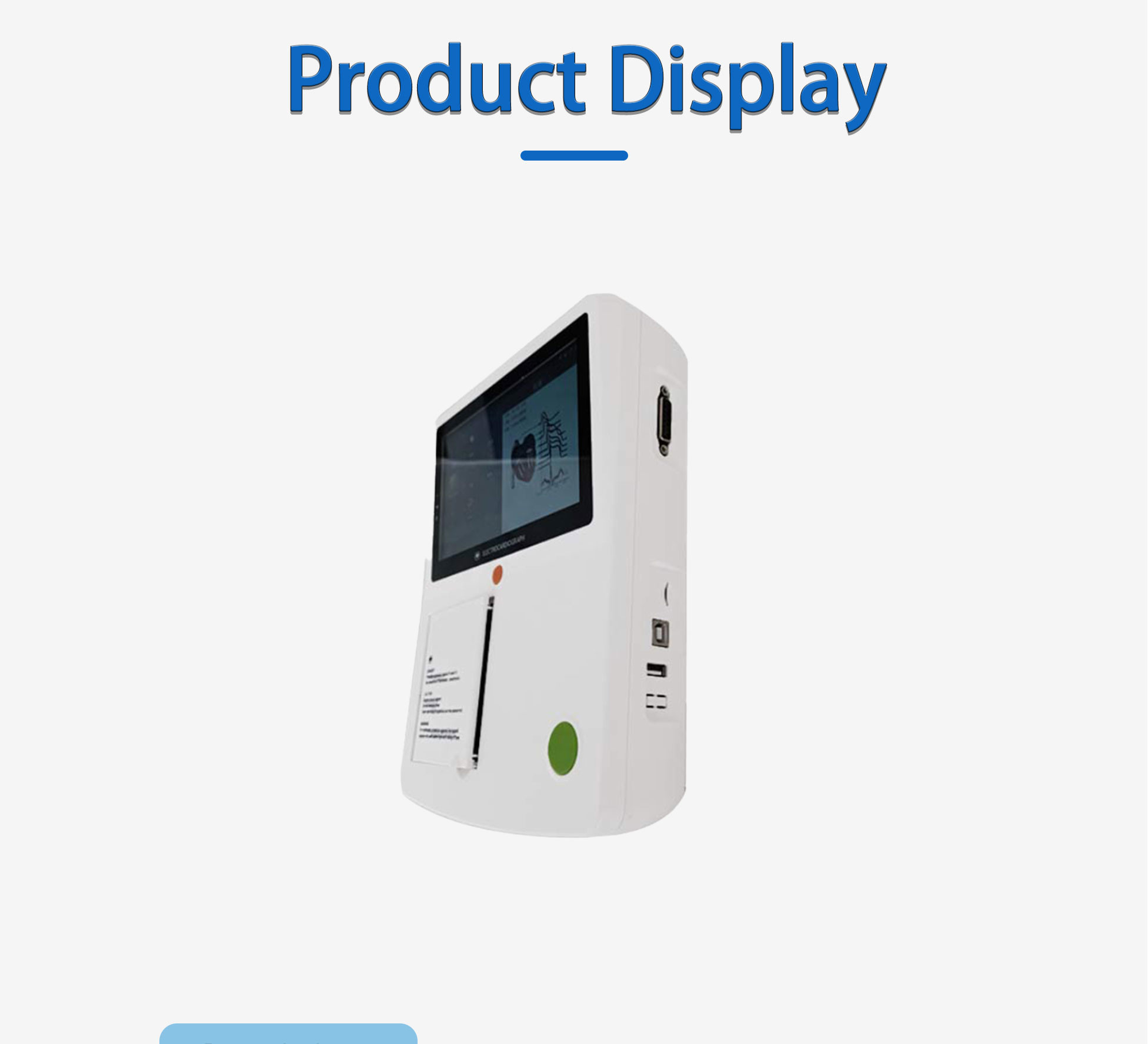 Handheld 12 Leads 3 Channels Vet ECG Machine For Pet Hospital