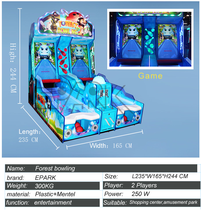 Coin Operated Double Fight Adventure Bowling Redemption Games Wholesale Price Video Game Machine