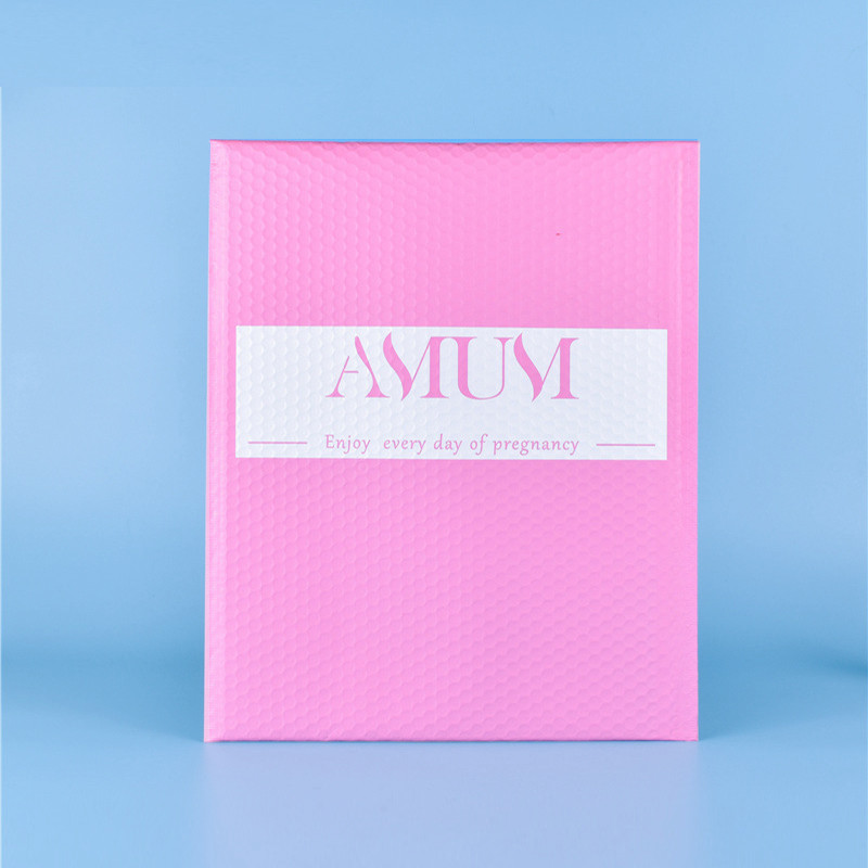 Light Pink PO PE Gift Postage Poly Bubble Mailers Matte Vanishing