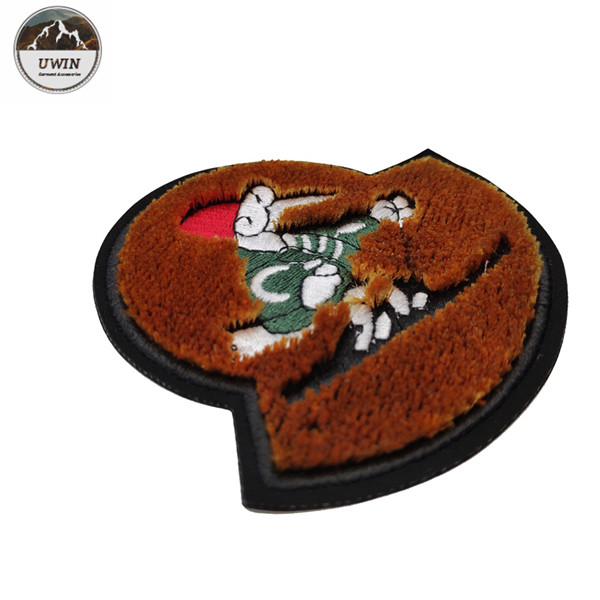 Ski Villain 3D Embroidery Patches Toothbrush Material Any Color Available