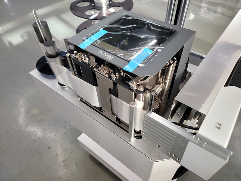 Semi-automatic Label Applicator with Built-in Thermal Printer and QR Code Printing