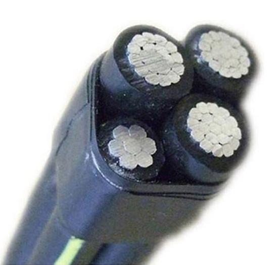 Quality 0.6/1kV Overhead Aluminum Wire , XLPE Insulated ABC Cable Copper Aluminum Conductor for sale