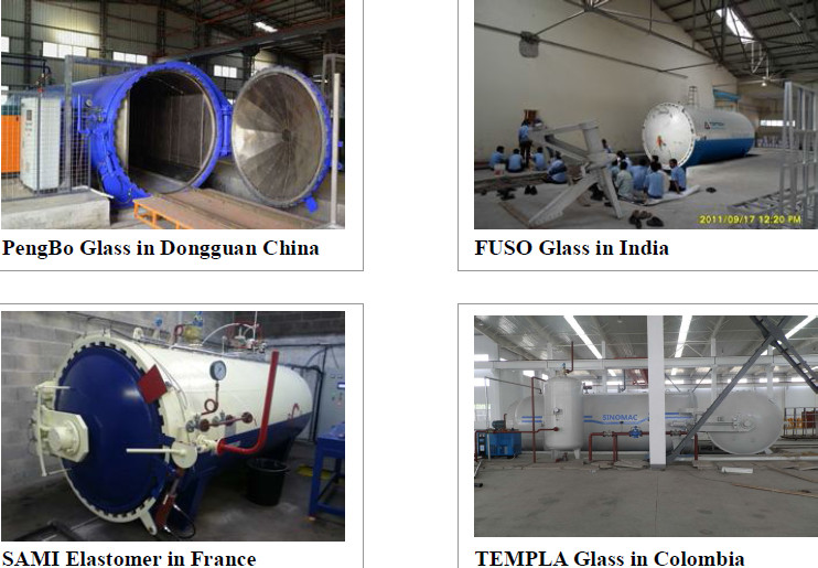 High Pressure Glass Laminating Autoclave 2m For Wood / Brick / Rubber / Food