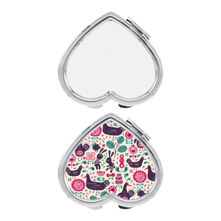 Elegant Simple Design Sublimation Compact Mirror Blanks For Makeup Tool